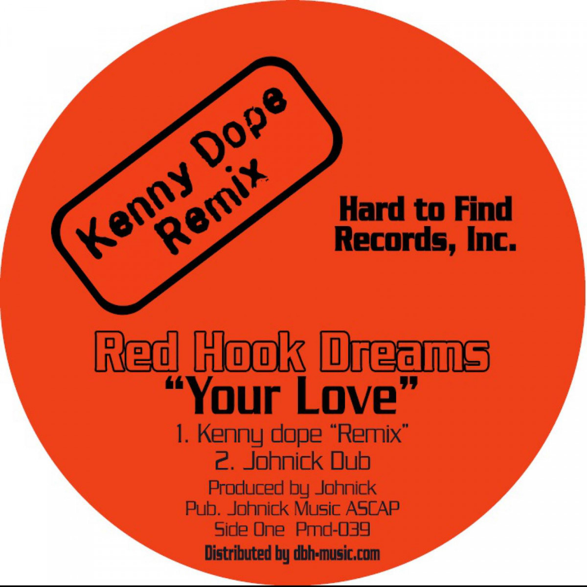 Red Hook — Your Love (incl. Kenny Dope RMX) — Copertina