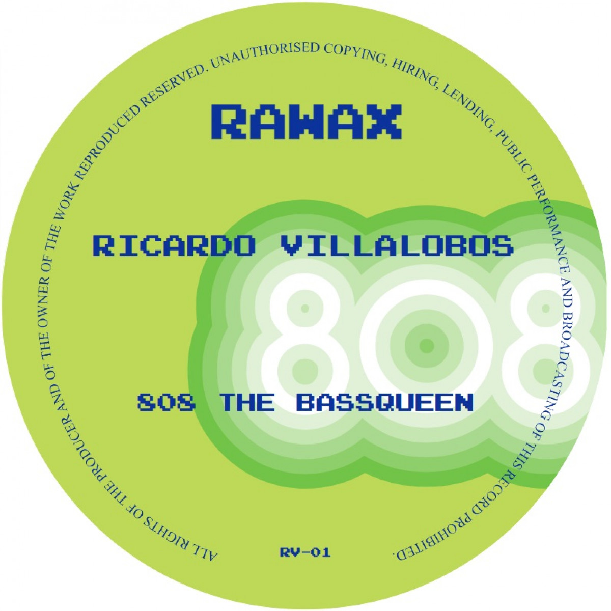 Ricardo Villalobos — 808 The Bassqueen — Copertina