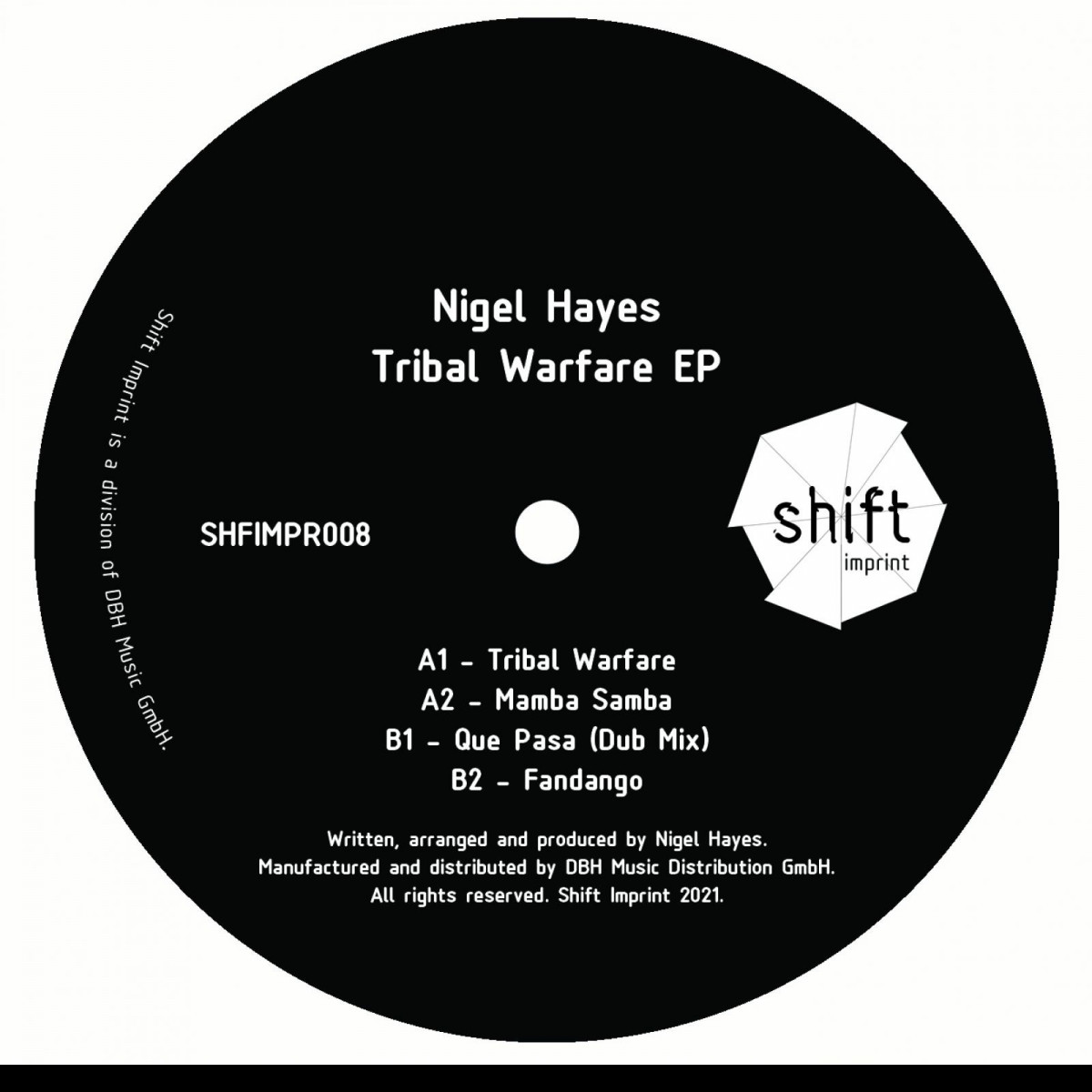 Nigel Hayes — Tribal Warfare EP — Copertina
