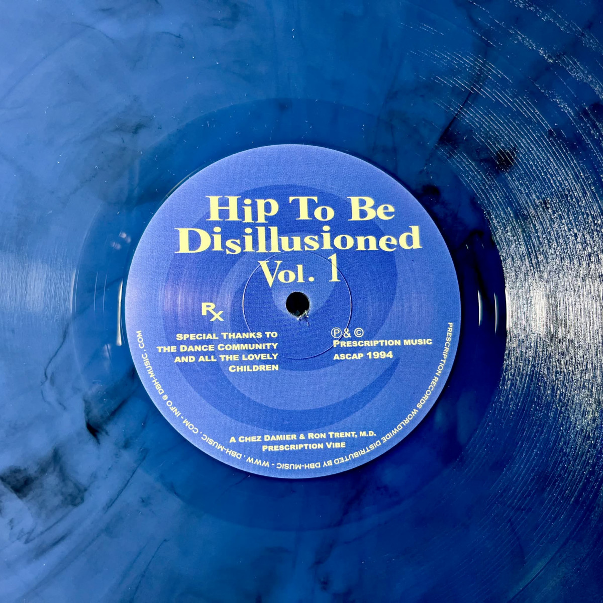 Chez Damier & Ron Trent, M.D. — Hip To Be Desillusioned (limited blue vinyl edition) — Copertina