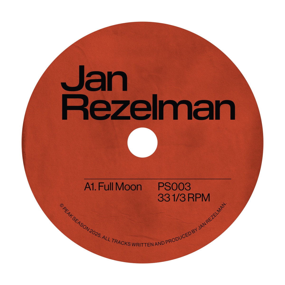 Jan Rezelman — The Full Moon EP — Copertina