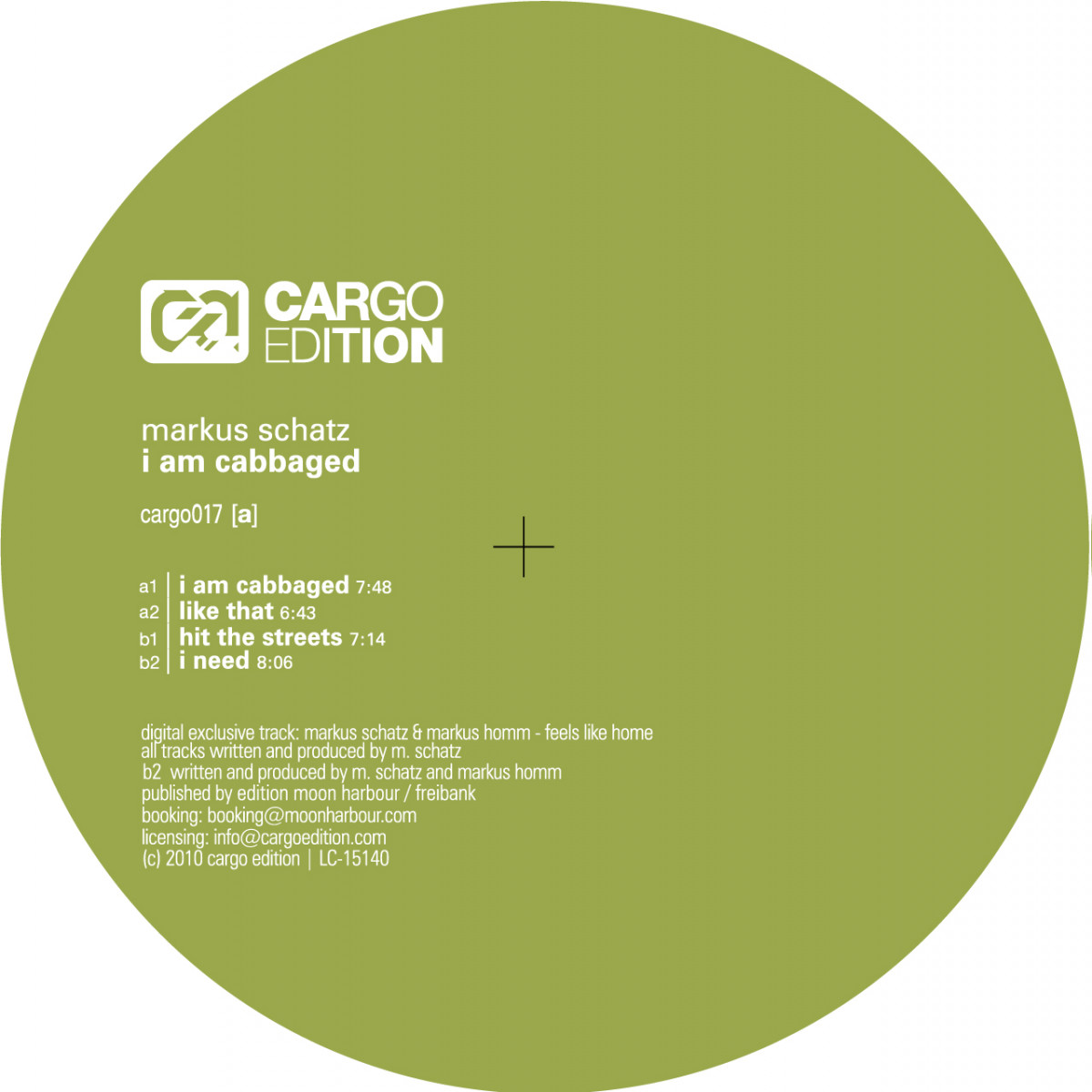 Markus Schatz — I am Cabagged — Copertina