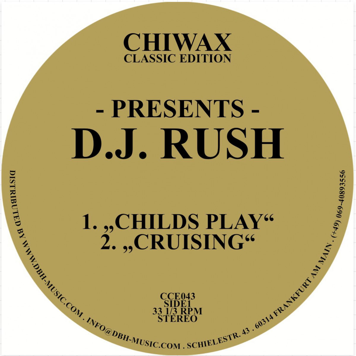 D.J. RUSH — CHILDS PLAY — Copertina