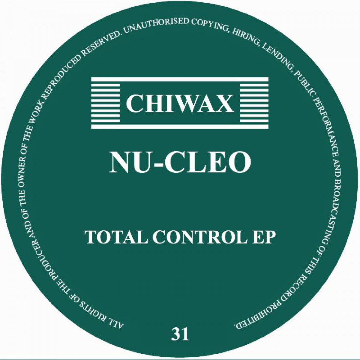 NU-CLEO — TOTAL CONTROL EP — Copertina