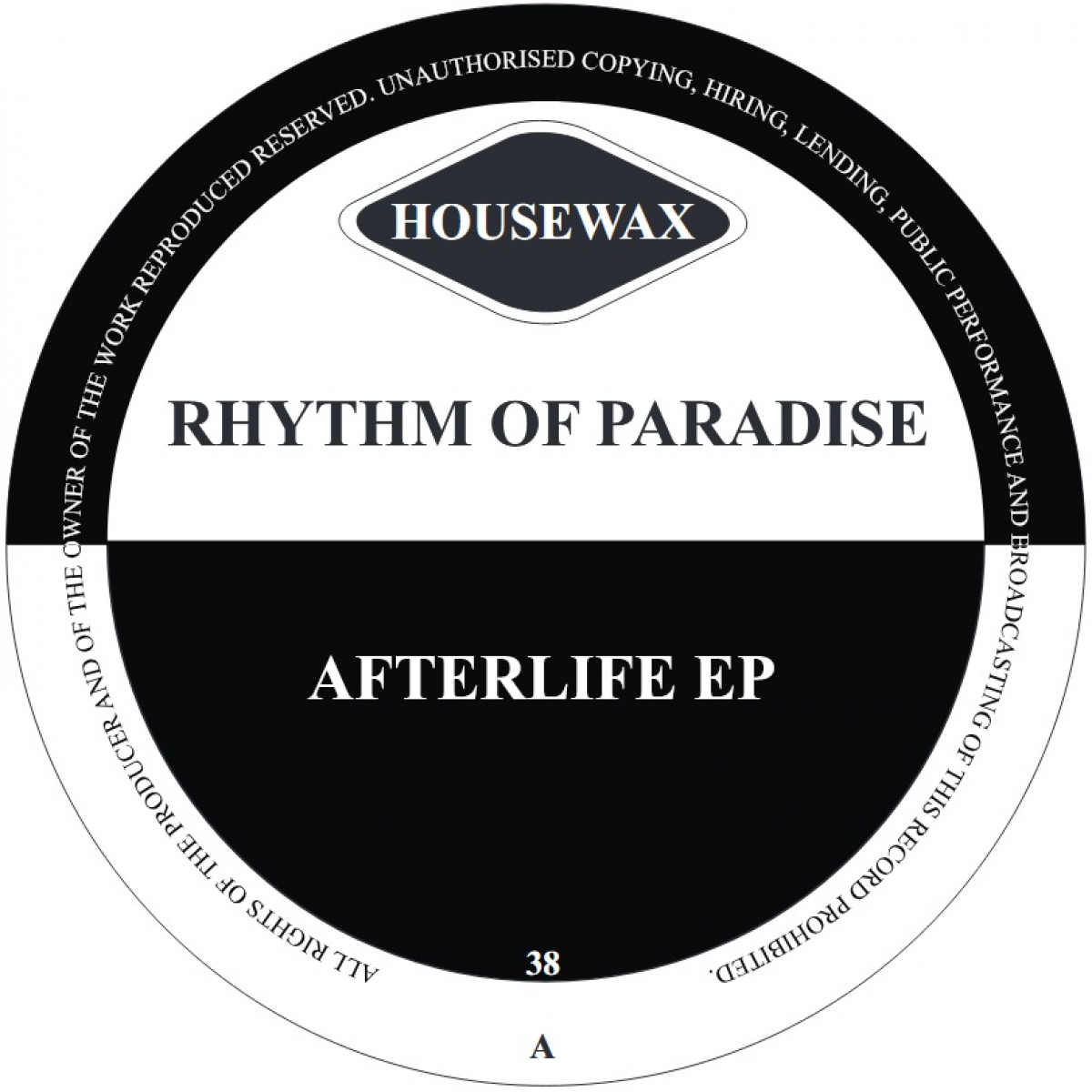 Rhythm Of Paradise — Afterlife EP (incl. Spiritual Emphasi RMX) — Copertina
