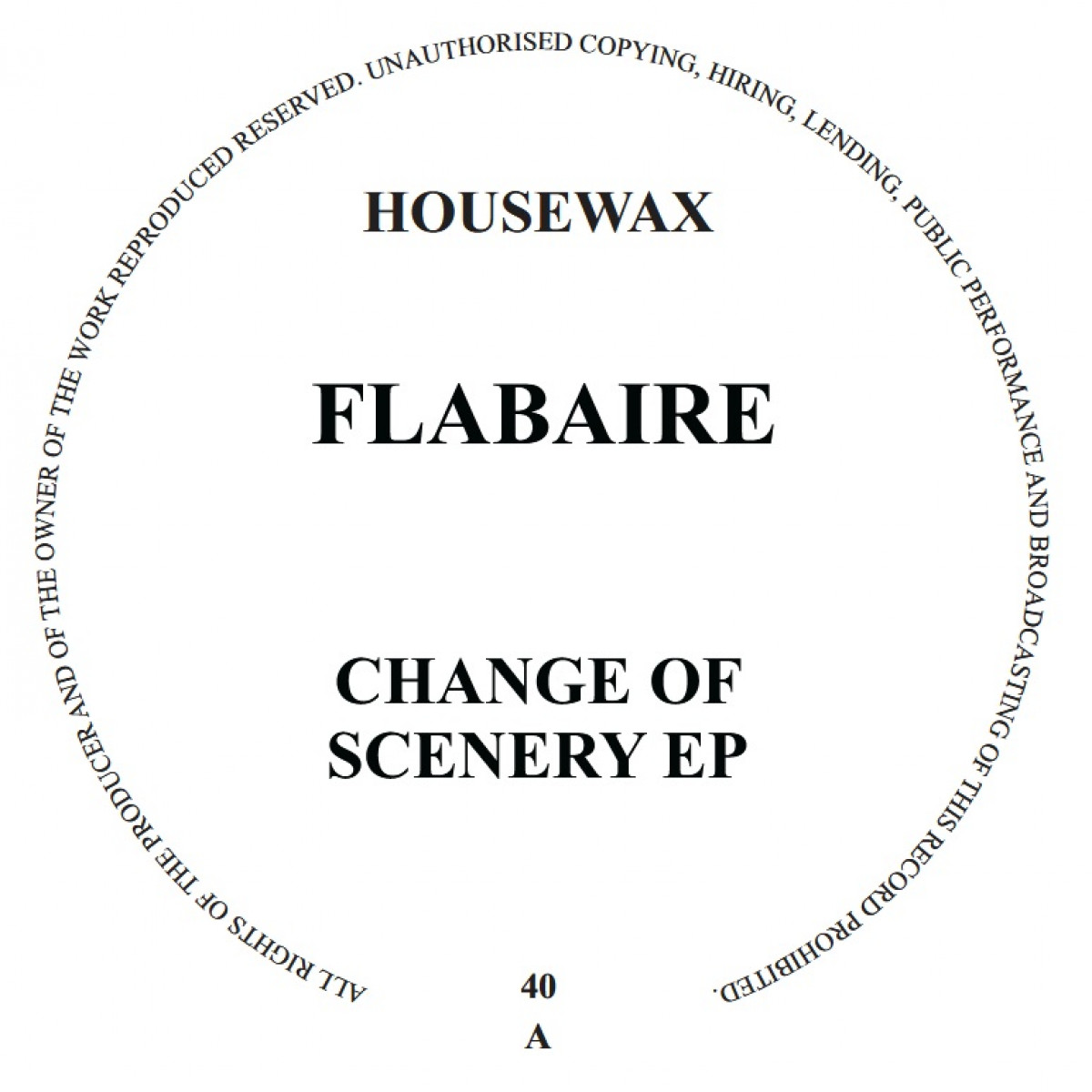 FLABAIRE — CHANGE OF SCENERY EP — Copertina