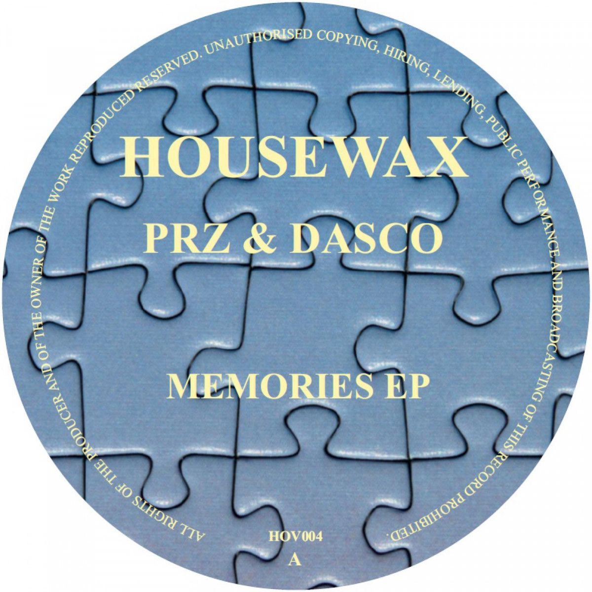 PRZ & Dasco — Memories EP (incl. Boo Williams RMX) — Copertina