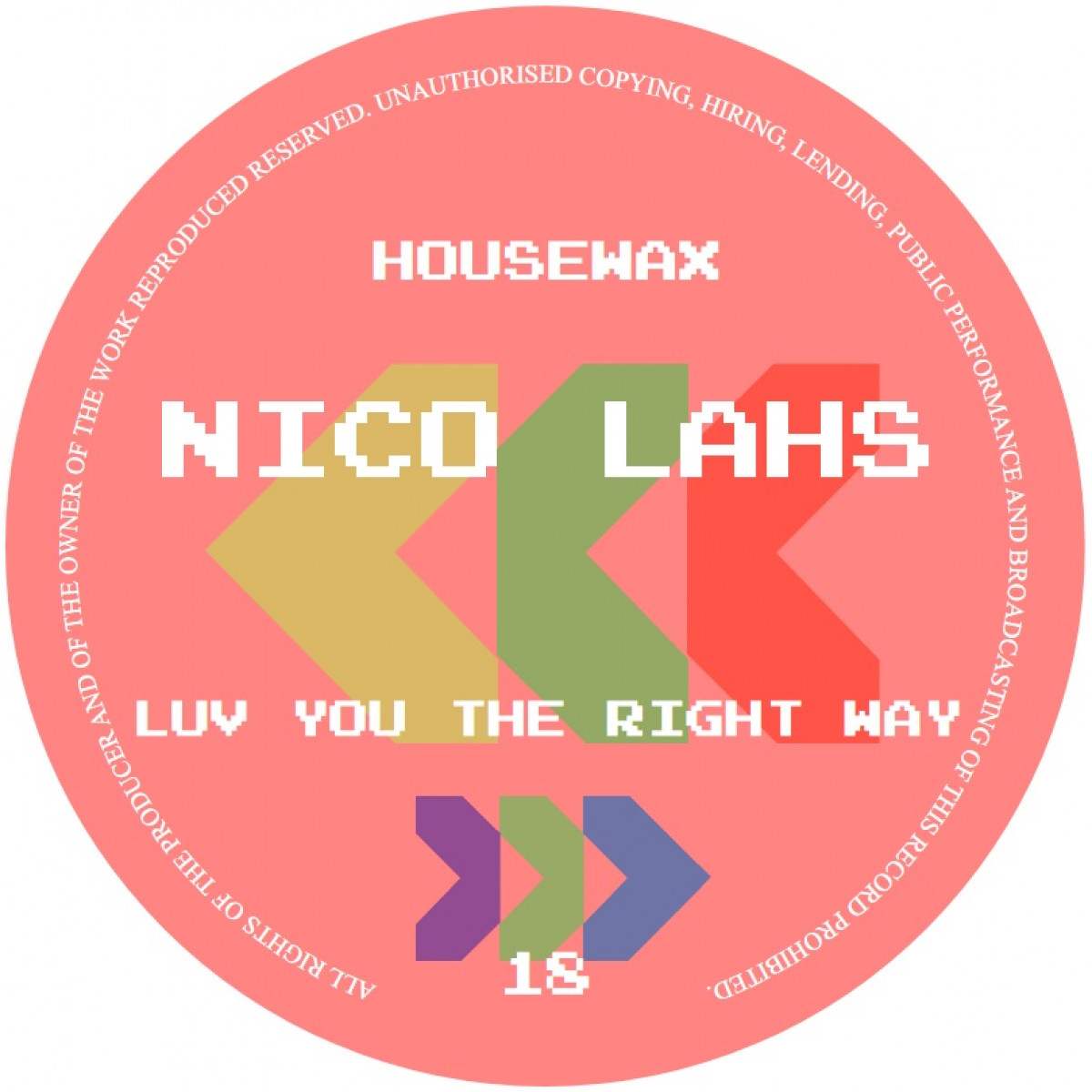 Nico Lahs — Luv You The Right Way — Copertina