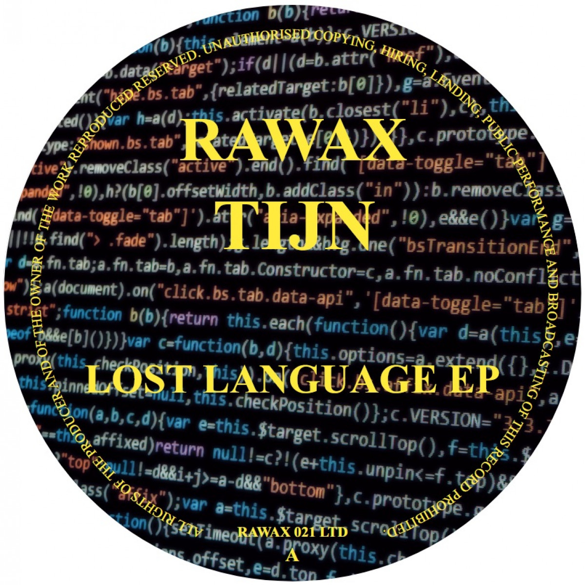 TIJN — Lost language EP — Copertina