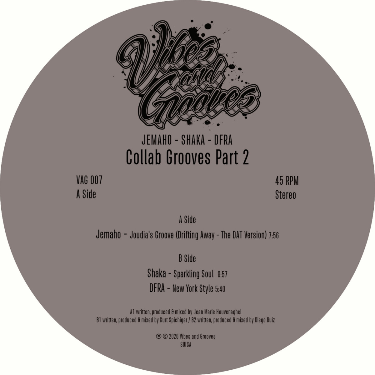 Jemaho, Shaka, DFRA — Collab Grooves Part 2 — Copertina